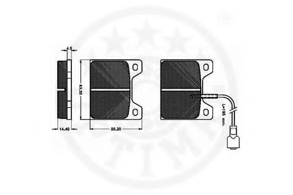 set placute frana,frana disc 2