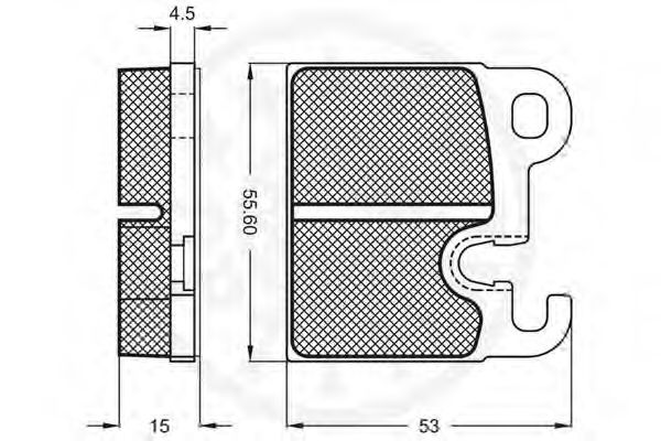 set placute frana,frana disc 2