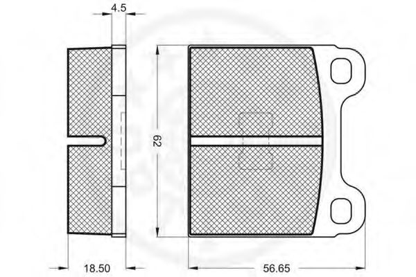 set placute frana,frana disc 2