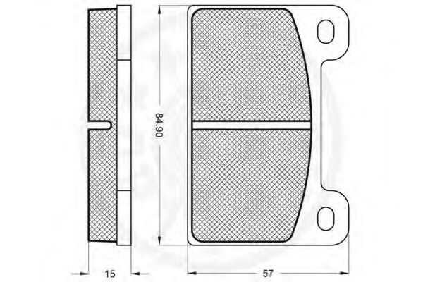 set placute frana,frana disc 2