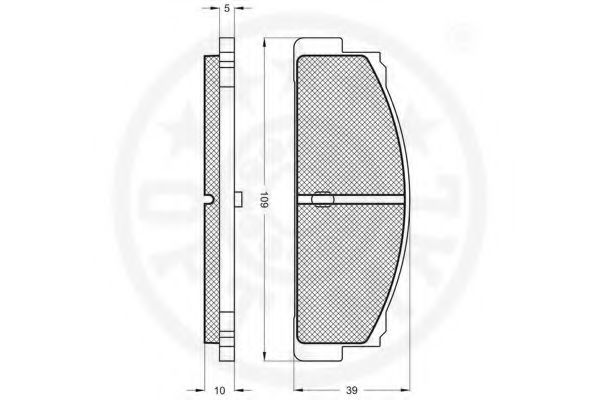 set placute frana,frana disc 2