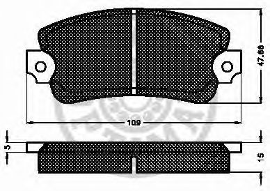 set placute frana,frana disc 2
