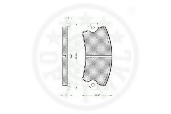 set placute frana,frana disc 2