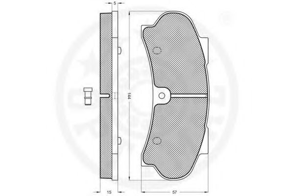 set placute frana,frana disc 2