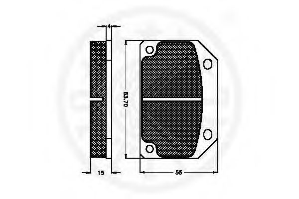 set placute frana,frana disc 2