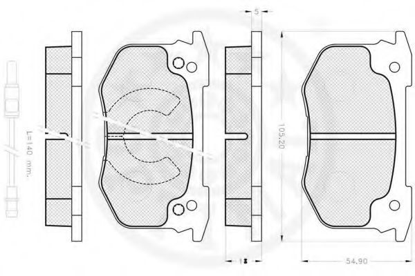 set placute frana,frana disc 2