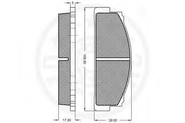 set placute frana,frana disc 2