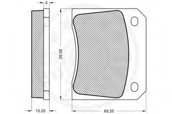 set placute frana,frana disc 2