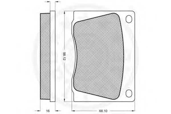 set placute frana,frana disc 2