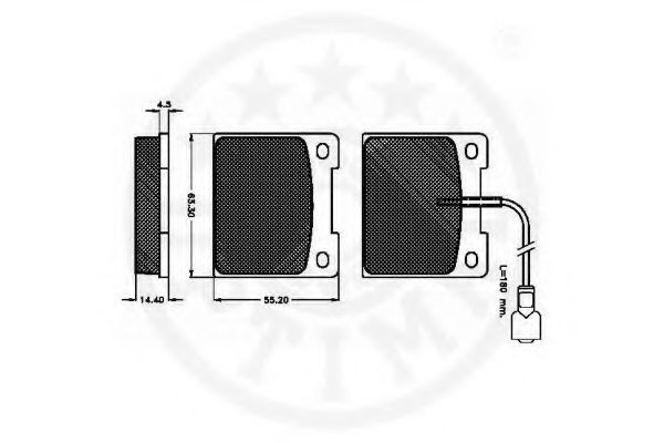 set placute frana,frana disc 2