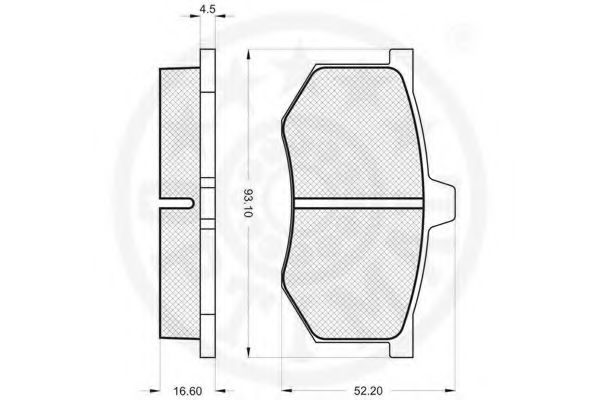 set placute frana,frana disc 2