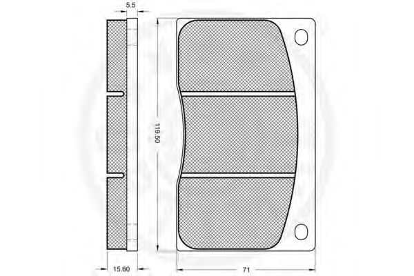 set placute frana,frana disc 2