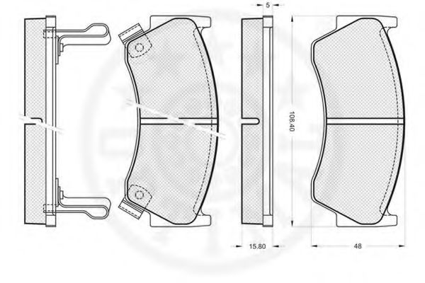 set placute frana,frana disc 2