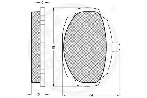 set placute frana,frana disc 2