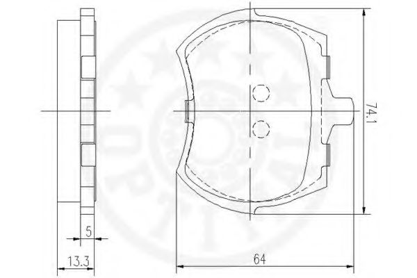 set placute frana,frana disc 2