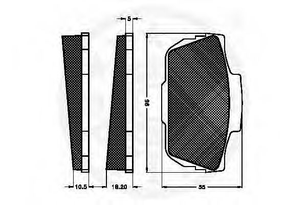set placute frana,frana disc 2