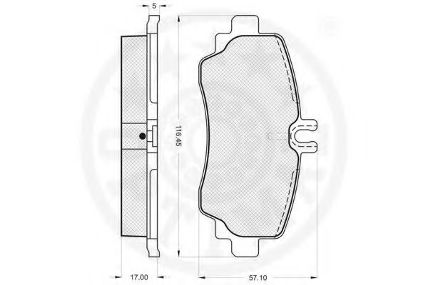 set placute frana,frana disc 3