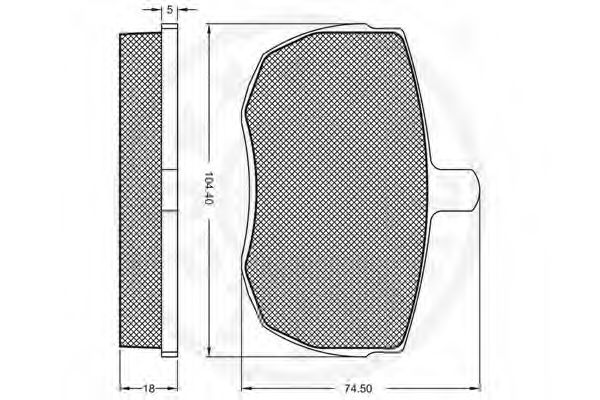 set placute frana,frana disc 2