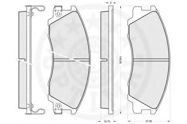 set placute frana,frana disc 2