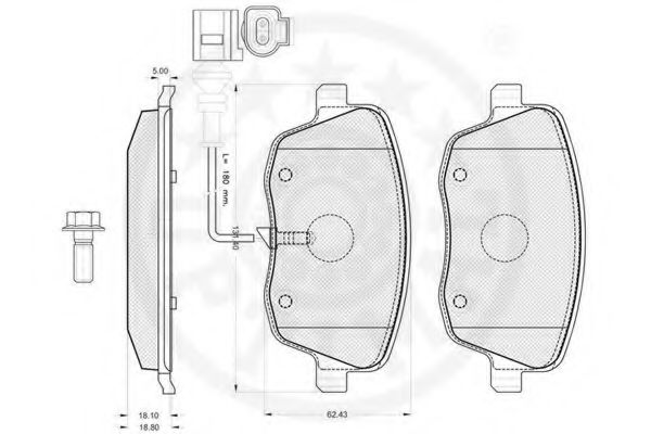 set placute frana,frana disc 3