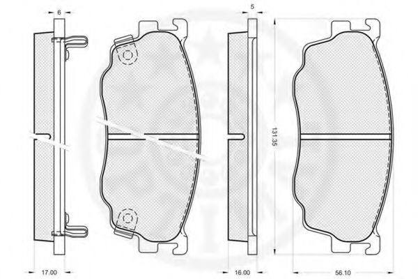 set placute frana,frana disc 2