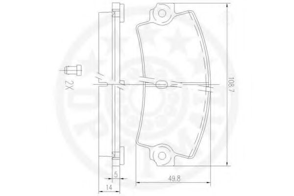set placute frana,frana disc 2