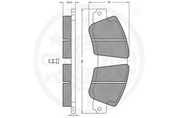 set placute frana,frana disc 2