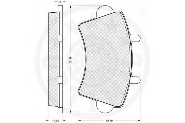 set placute frana,frana disc 3