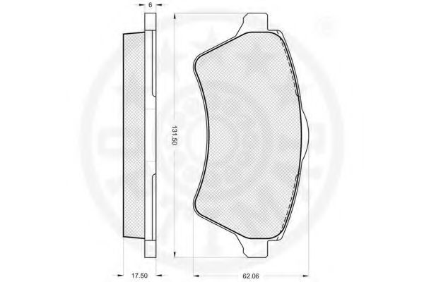 set placute frana,frana disc 2