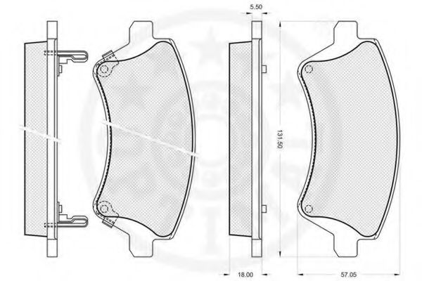 set placute frana,frana disc 3