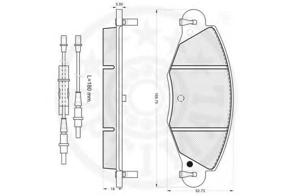 set placute frana,frana disc 2