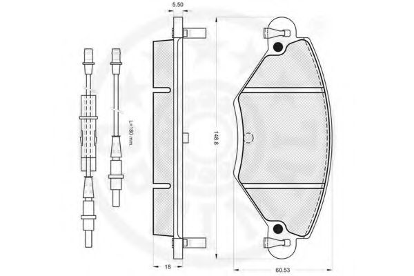 set placute frana,frana disc 2