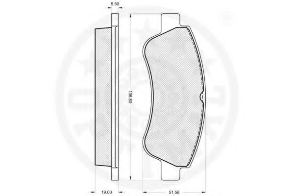 set placute frana,frana disc 3