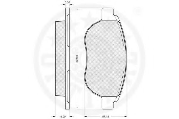 set placute frana,frana disc 3