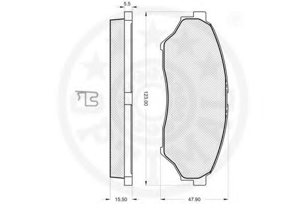 set placute frana,frana disc 2