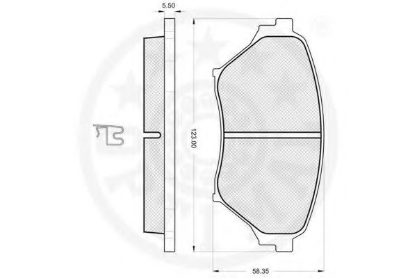 set placute frana,frana disc 2