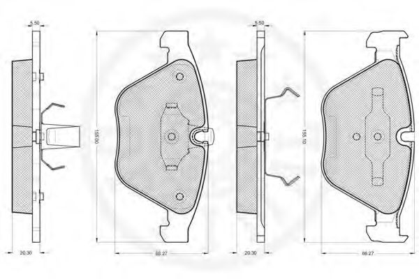 set placute frana,frana disc 3