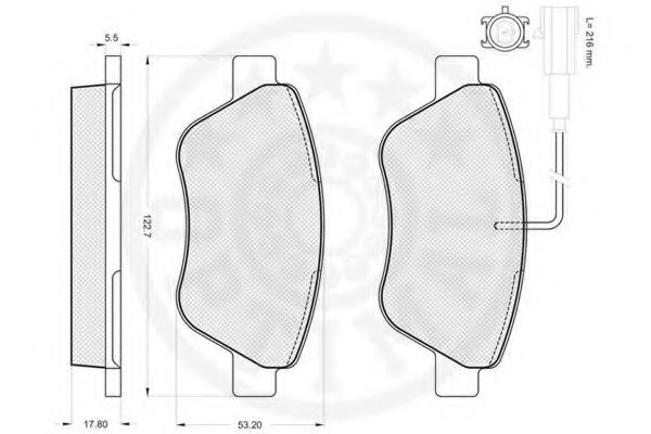 set placute frana,frana disc 3