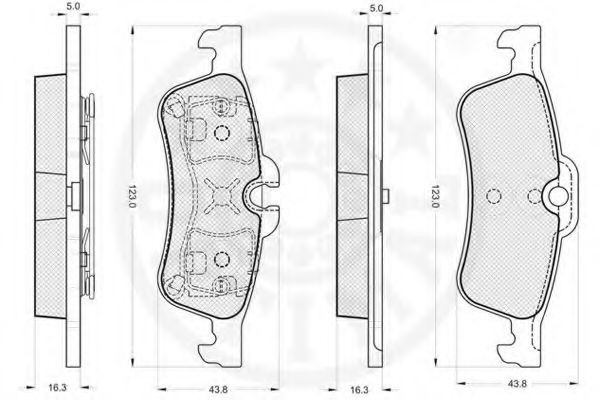 set placute frana,frana disc 3