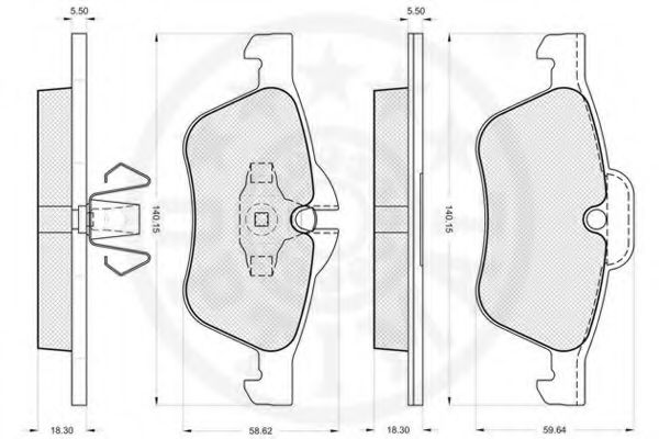 set placute frana,frana disc 3