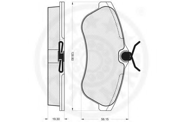 set placute frana,frana disc 2