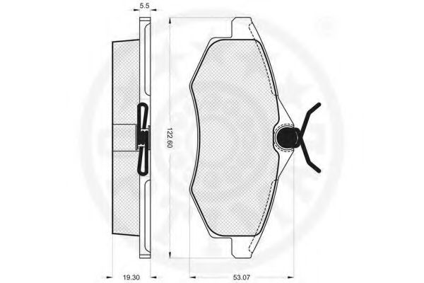 set placute frana,frana disc 3