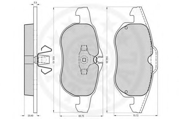 set placute frana,frana disc 3