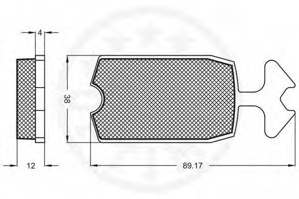 set placute frana,frana disc 2