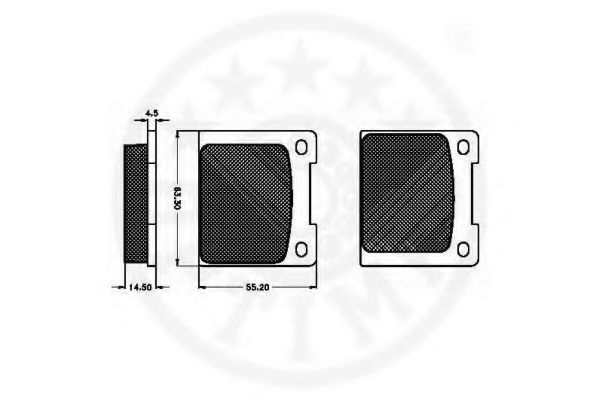 set placute frana,frana disc 2