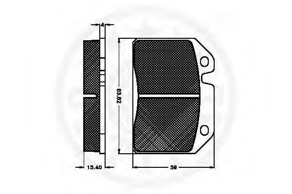 set placute frana,frana disc 2