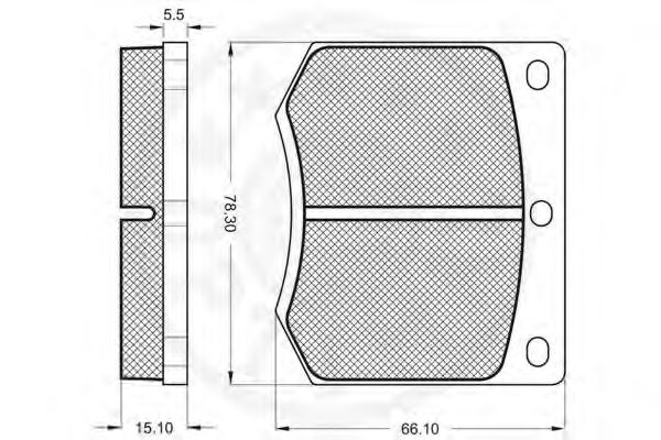 set placute frana,frana disc 2