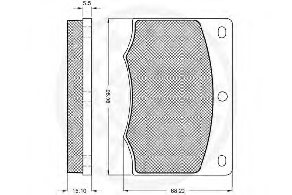 set placute frana,frana disc 2