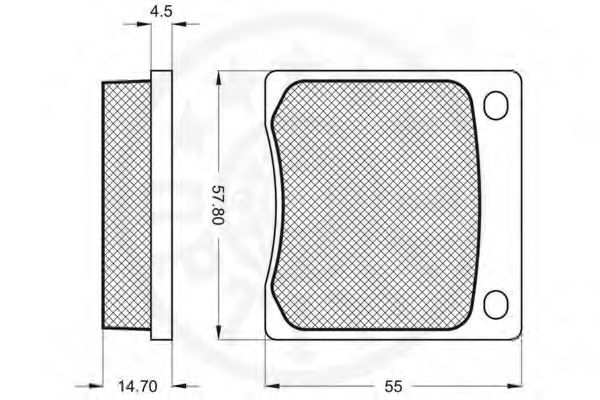 set placute frana,frana disc 2