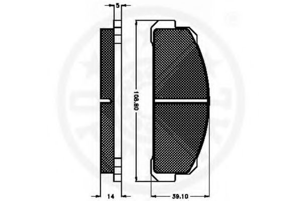 set placute frana,frana disc 2